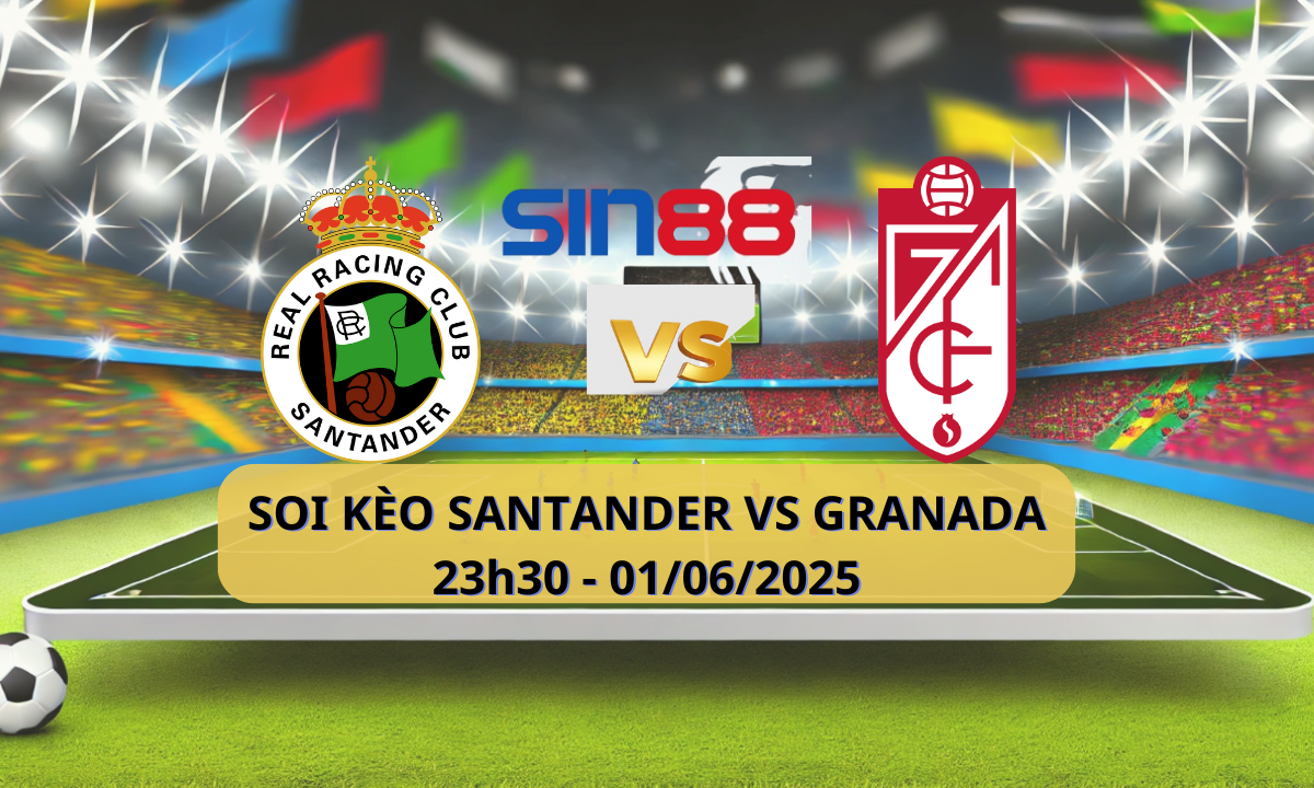 Áp phích trận đấu Racing Santander và Granada