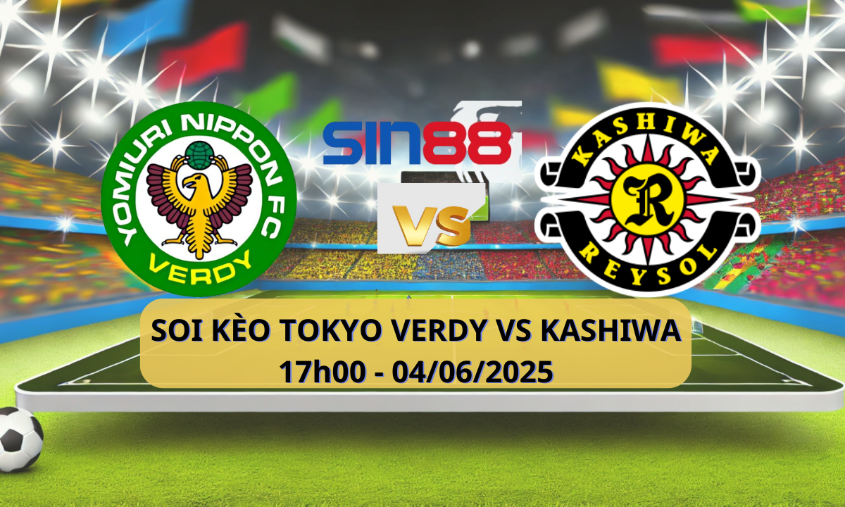 Áp phích trận đấu Tokyo Verdy và Kashiwa Reysol
